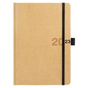 Weekly Diary 2023 Slovak A5 Canvas - beige