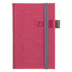 Weekly Diary 2023 Slovak pocket Tweed - red