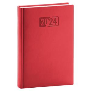 Weekly Diary 2024 A5 Aprint - red