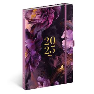 Weekly diary 2025 A5 Purple