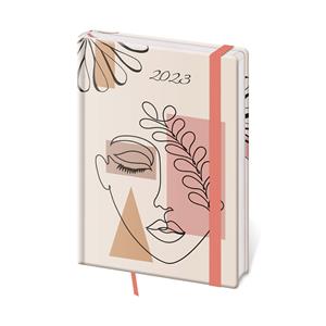 Weekly diary A5 2023 Vario with rubber band - Woman