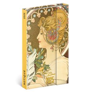 Weekly magnetic diary 2025 A5 Alfons Mucha