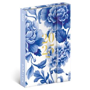 Weekly magnetic diary 2025 B6 Blue flower