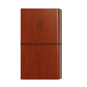 Weekly pocket Diary 2023 Jakub Dueto with note book - Brown