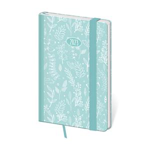 Weekly pocket diary 2023 Vario with rubber band - Turquoise