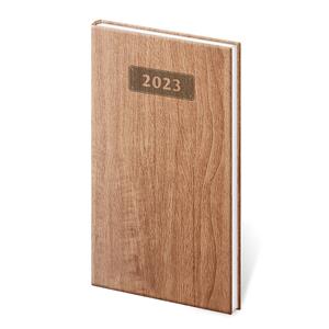 Weekly pocket diary 2023 Wood - light brown