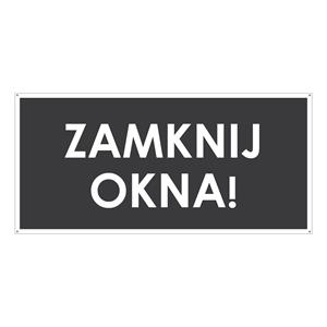 ZAMKNIJ OKNA!, szary - płyta PVC 2 mm z dziurkami 190x90 mm